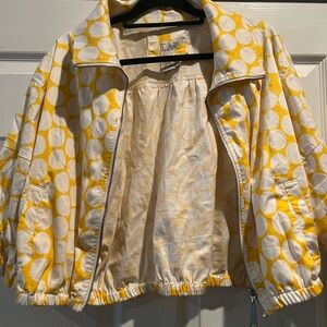 Yellow and White Polka Dot Jacket